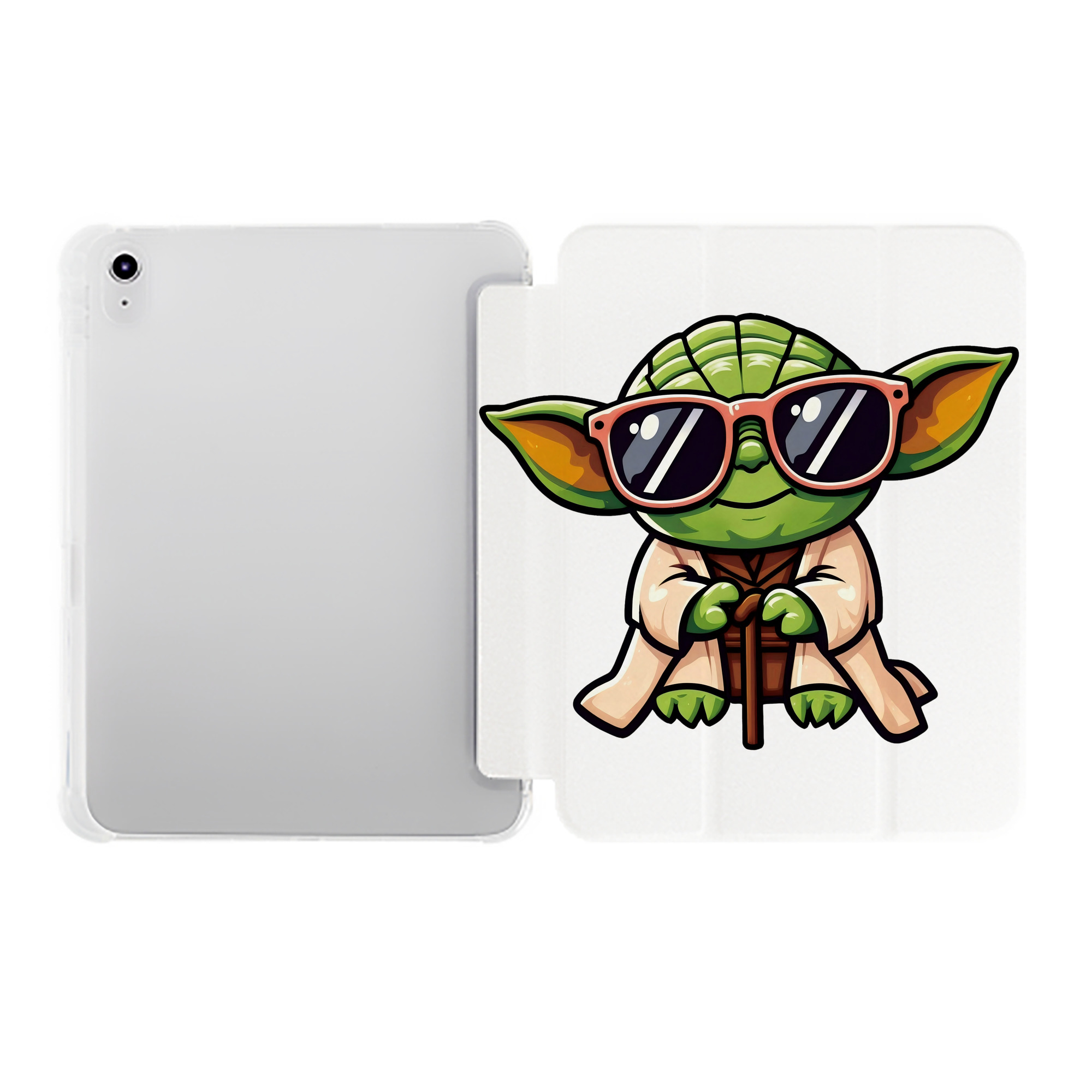 （画像用） スター・ウォーズ Star Wars IPad ケース ペン収納付き 三つ折りスタンド PUレザー×シリコン 対応機種9.5/10.5/10.9インチ